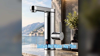 Robinet d'eau chaude instantanée affichage LED cuisine salle de bain