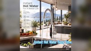 Affichage numérique du robinet de cuisine à eau chaude instantanée
