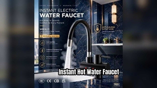 Solution de cuisine en acier inoxydable pour robinet d'eau chaude instantanée