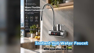 Robinets d'eau chaude électriques pour éviers de cuisine Robinets pour chauffe-eau électriques sans réservoir