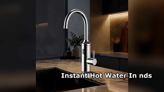 Robinet de cuisine à eau chaude instantanée, robinet en acier inoxydable