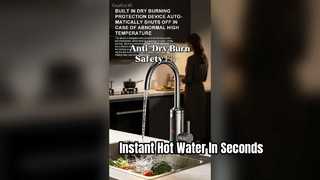 Instant Hot Water Faucet Tankless Stainless Steel Heater