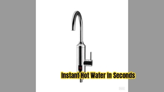 Robinet d'eau chaude électrique instantané, 3 300 W, chauffe l'eau en 3 à 5 secondes, adapté à une utilisation en cuisine