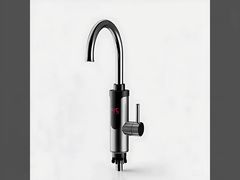 Robinet de cuisine à eau chaude instantanée, robinet en acier inoxydable, vannes d'eau électriques