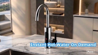 Robinet d'eau chaude instantanée design en acier inoxydable