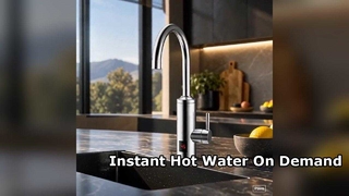 Robinet de cuisine à eau chaude instantanée avec affichage numérique