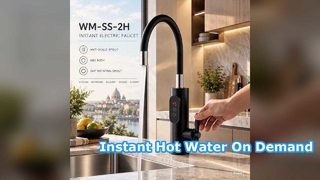 Robinet d'eau chaude instantané pour cuisine et salle de bain, robinet de chauffe-eau électrique sans réservoir, matériau ABS
